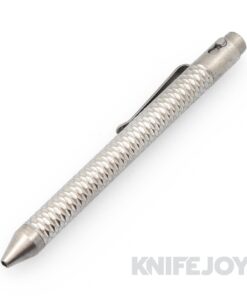 Nottingham Tactical TiButton Right Hand Double Lock Parker Full Carved Titanium Pen