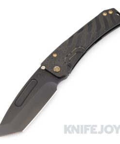 Medford Knives Slim Midi Marauder S45VN PVD Tanto Blade with PVD Gold American Flag Handles/ Bronze Hardware and Brush BronzeClip