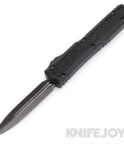 MICROTECH 206-1TS Makora Double Edge OTF Auto Signature Series Tactical Standard Blade with Nickel Boron Internals/ Black Grip Aluminum Handles