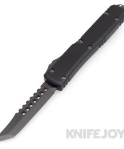 MICROTECH 119-1DLCTSH Auto Ultratech Hellhound Shadow Signature Series DLC Standard Blade with DLC Handle and Hardware