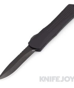 Heretic Knives H033-6A-PUCF Manticore-X OTF Recurve DLC Black Blade with Purple CF Camo Carbon Backcover Handles/ Black Hardware/ Black Button/ Black Clip