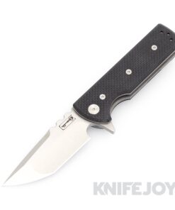 Chaves Knives T.A.K. Belt Finish Tanto Blade with Black G10 Handles