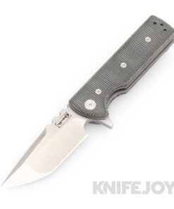 Chaves Knives T.A.K. Belt Finish Tanto Blade with Black Micarta Handles