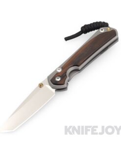 Chris Reeve Knives Small Sebenza 31 Tanto Blade with Macassar Ebony Inlay Handles