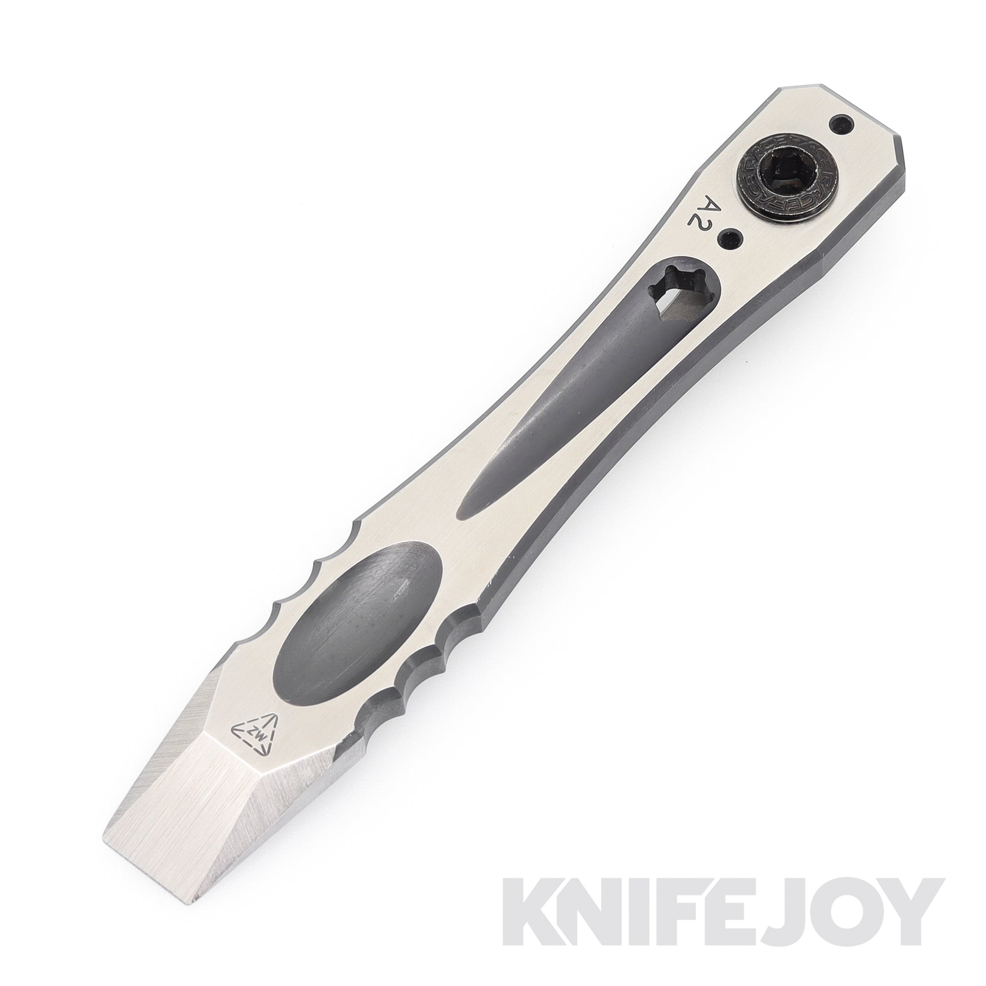 Zach Wood Custom Tools 5" A2 Clip-It Viper Pocket Pry Bar Polished