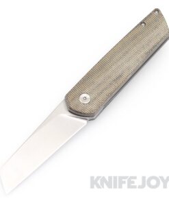 Brian Brown Knives Finch Liner Lock M390 Hand Rubbed Satin Blade with Green Micarta Handles