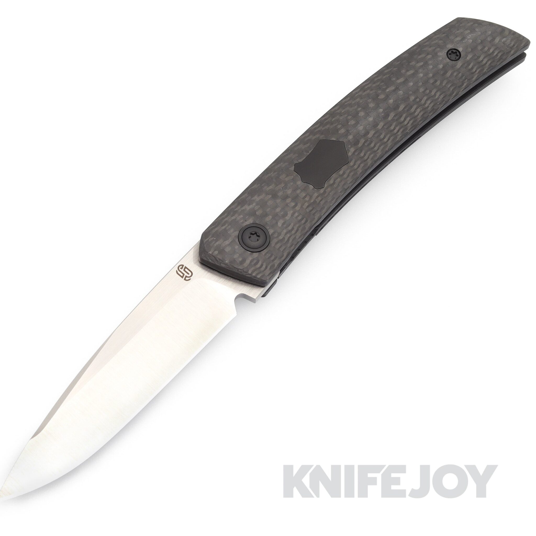 Jared Oeser F22 Powered by Lee Williams Kickstop Machine Satin M390 Blade with Carbon Fiber Handles/ Option 2 All PVD