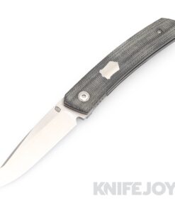Jared Oeser F22 Powered by Lee Williams Kickstop Machine Satin M390 Blade with Black Micarta Handles/ Option 1 All Satin