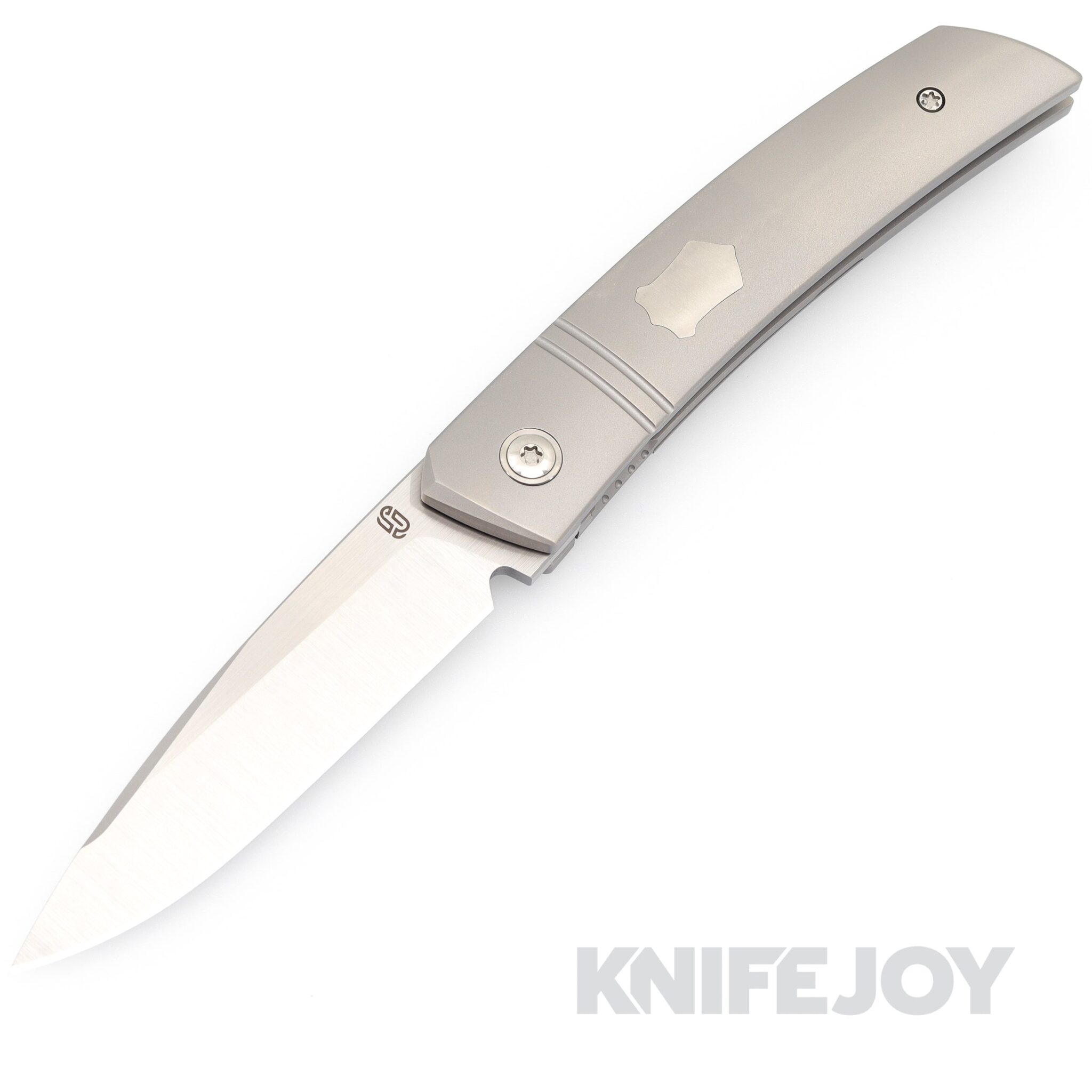 Jared Oeser F22 Powered by Lee Williams Kickstop Machine Satin M390 Blade with Titanium Handles/ Option 1 All Satin