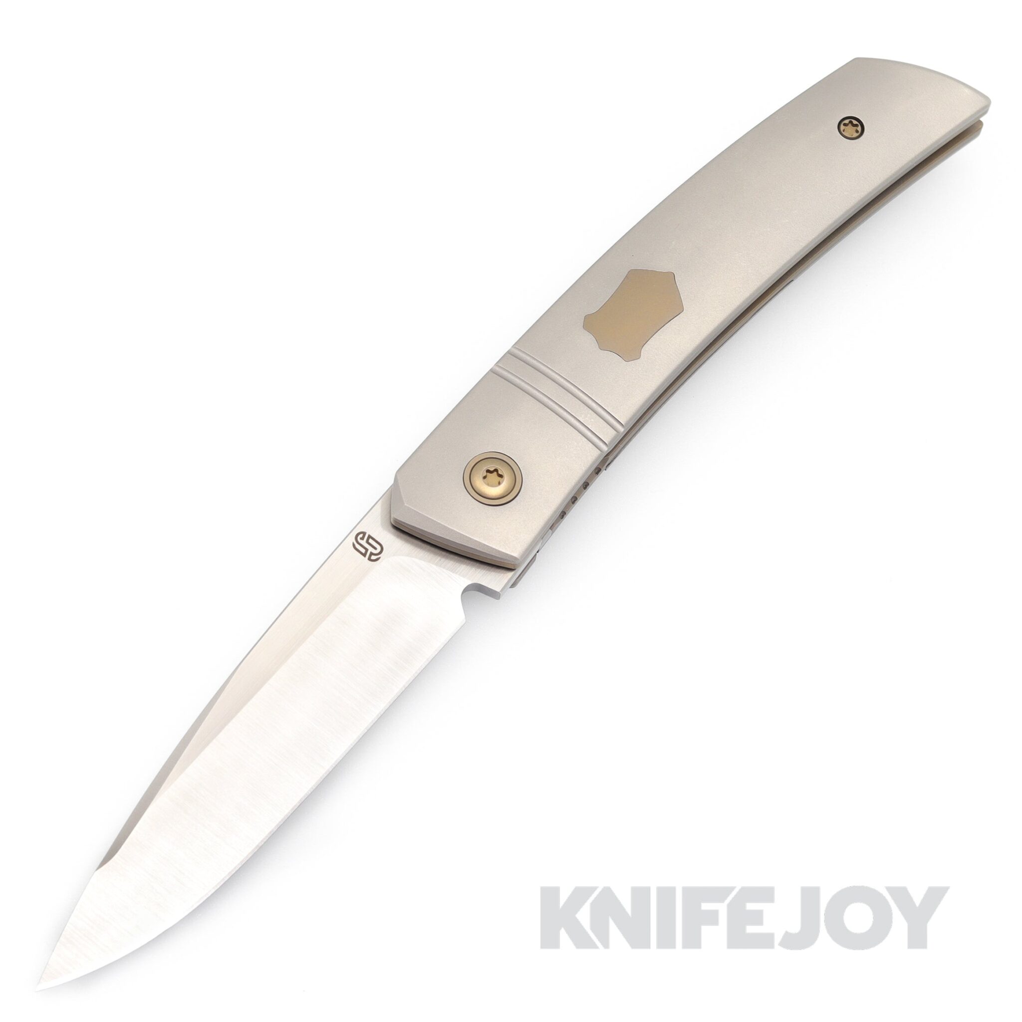 Jared Oeser F22 Powered by Lee Williams Kickstop Machine Satin M390 Blade with Titanium Handles/ Option 3 All Bronze