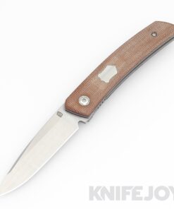 Jared Oeser F22 Powered by Lee Williams Kickstop Machine Satin M390 Blade with Brown Micarta Handles/ Option 1 All Satin