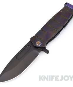 Medford Knives USMC FF S35VN PVD Blade with PVD Abalone Handles/ Flamed Hardware/ Flamed Clip/ Flamed Pommel