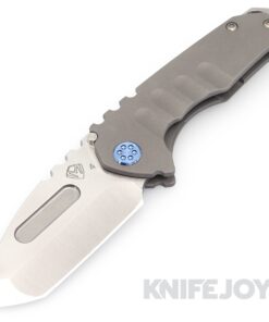 Medford Knives Praetorian Genesis "T" S45VN Tumbled Tanto Blade with Bead Blasted Handles/ Blue Hardware and Clip