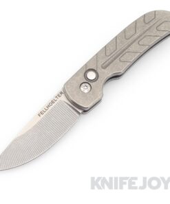 Fellhoelter Ridgeline Auto Knife Engraved Magnacut Blade with Engraved Titanium Scales