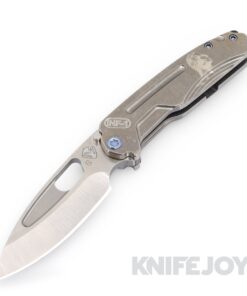 Medford Knives Infraction S35VN Tumbled Blade with Tumbled "George Washington" Handles/ Blue HW and Clip