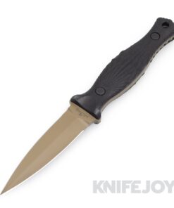 Les George Knives Galvo Dagger 3V Black Tephra G10 and FDE Cerakote Blade