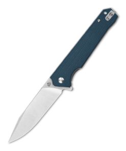 QSP Mamba V2 QS111H1 Liner Lock Knife Satin Finish Blade with Blue Micarta Handles