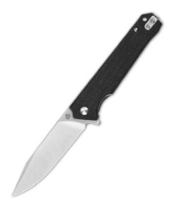 QSP Mamba V2 QS111G1 Liner Lock Knife Satin Finish Blade with Black Micarta Handles