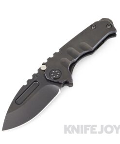 Medford Knives Micro Praetorian T S45VN PVD Drop Point Blade with PVD/ Violet Pinstriped Handles/ Violet Pin Hardware and Clip