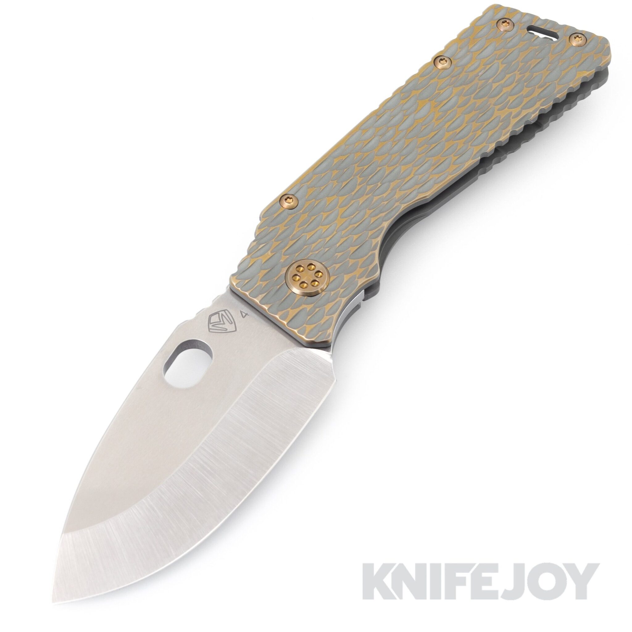 Medford Knives TFF-1 S45VN Tumbled Blade with Cement Bronze Flat DragonSkin Handle/ Bronze Hardware and Clip