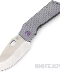Medford Knives TFF-1 S45VN Tumbled Blade with Cement Violet Flat DragonSkin Handle/ Violet Hardware and Clip