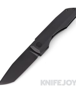Vero Engineering Impulse Mini DLC Tanto Blade Frame Lock Flipper with DLC Titanium Handles