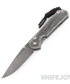Chris Reeve Knives Small Sebenza 31 Black Canvas Micarta Inlay DP Boomerang Damascus Double Silver Lugs Knife