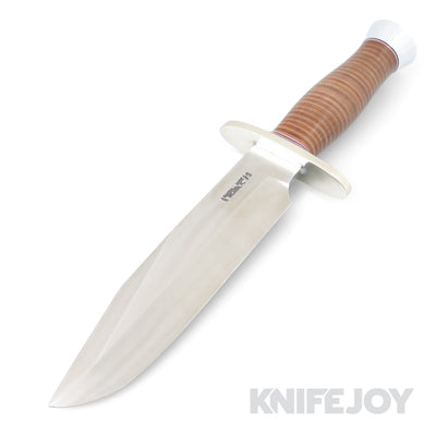 Randall Made Knives Model 12 Sportsman's Bowie 9" #14 SS3 NS2 FCH DB MCB with Black Sheath Leather Handle
