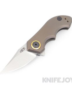 Zero Tolerance ZT 0022TIBRZ Tim Galyean Knife CPM-20CV Stonewashed Blade with Bronze Titanium Handles
