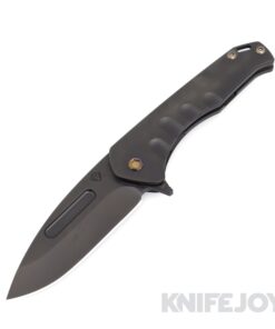Medford Knives Praetorian Slim Flipper S45VN PVD DP Blade with PVD Handles Flamed HW/Clip