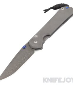 Chris Reeve Knives Large Sebenza 31 Plain Ladder Damascus Drop Point Knife