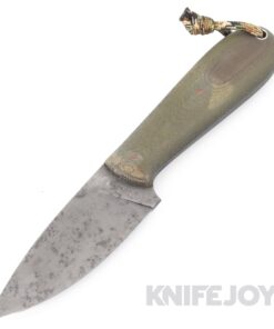 T.M. Hunt Custom Knives Magua Fixed Blade with OD Green Micarta Handles