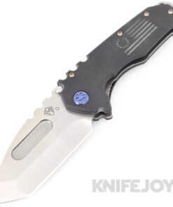Medford Knives Praetorian Scout M/P D2 Tumbled Tanto Blade with Black G10 Handles/ Violet Hardware and Clip