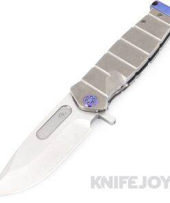 Medford Knives USMC FF S45VN Tumbled Blade with Tumbled Handles/ Violet Hardware/ Clip/ Pommel