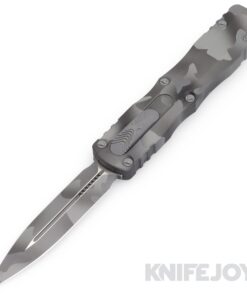 MICROTECH 227-1UCS Dirac Delta OTF Auto Double Edge Standard Blade with Urban Camo Aluminum Handles