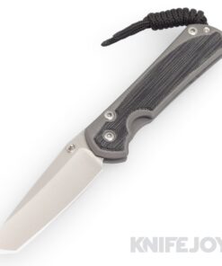 Chris Reeve Knives Small Sebenza 31 Magnacut Steel Tanto Blade with Black Canvas Micarta Inlay Handles