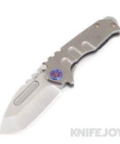 Medford Knives Micro Praetorian T S45VN Tumbled Tanto Blade with Tumbled Standard Handles/ Flamed Hardware and Clip