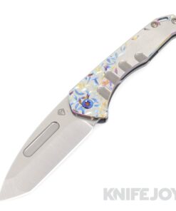 Medford Knives Praetorian Slim Flipper S45VN Tumbled Tanto Blade with Silver Pen Flamed Jasmine Fade Handles/ Flamed Hardware and Clip