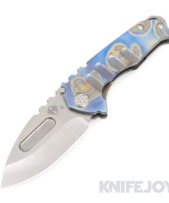 Medford Knives Praetorian Genesis "T" S45VN Tumbled Drop Point Blade with Flamed Rip Curl Handles/ Bronze Spring/ Standard Hardware and Flamed Clip