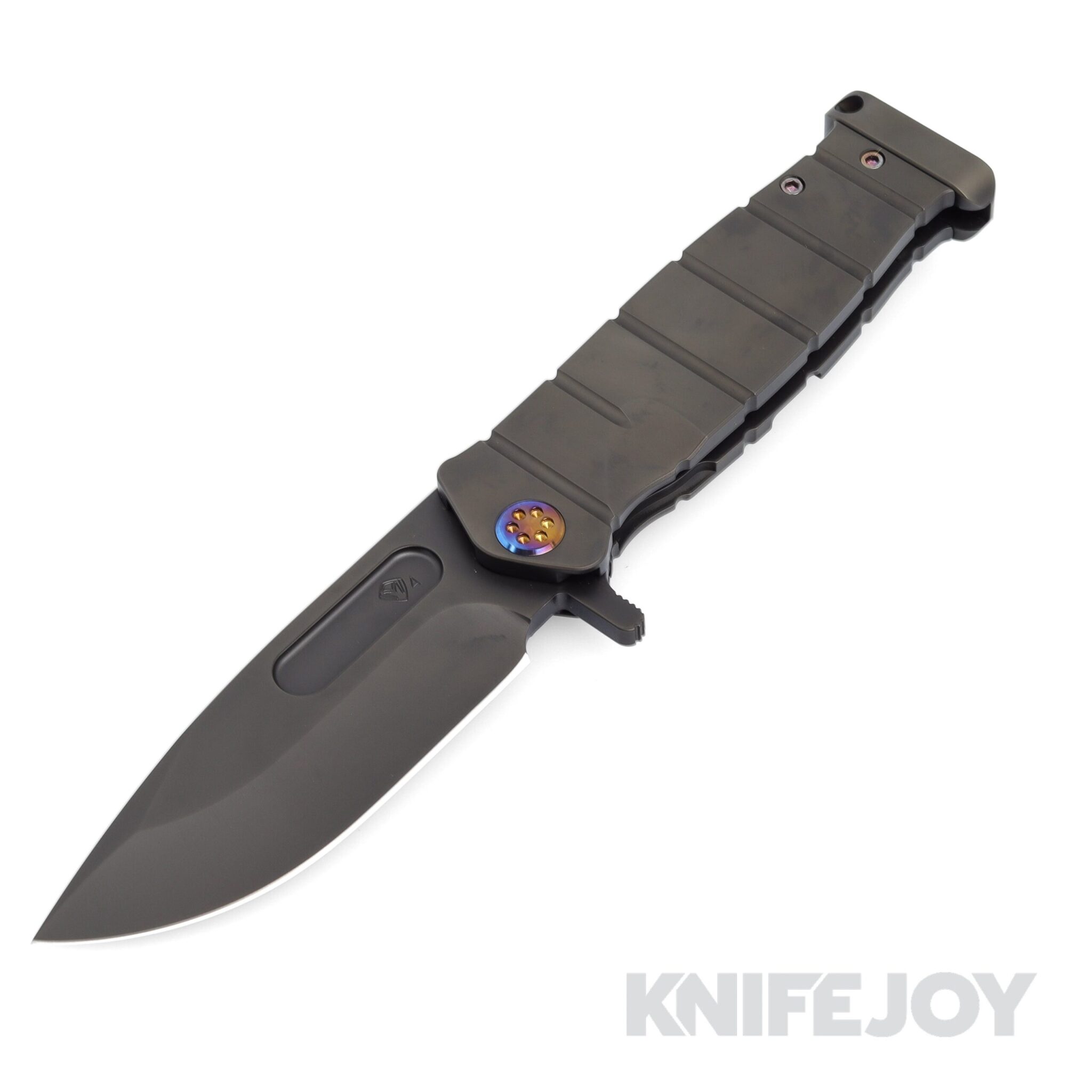 Medford Knives USMC FF S45VN PVD Blade with PVD Handles/ Flamed Hardware and Clip