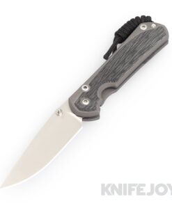 Chris Reeve Knives Small Sebenza 31 Black Canvas Micarta Inlay Drop Point Knife