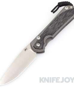 Chris Reeve Knives Large Sebenza 31 Drop Point with Black Canvas Micarta Inlays and Polished Blade