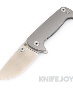 B'yond EDC Asymmetrical ASM2102-NA Contact Frame Lock Folder Satin Plain Blade with Titanium Handles