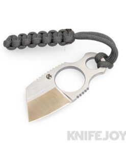 B'yond EDC Asymmetrical ASM2104-NA Micro Santoku Satin Plain Blade with Titanium Handles