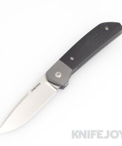 Enrique Pena Custom Front Flipper Mula with Black Canvas Micarta and Plain Ti Clip