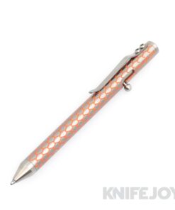 Fellhoelter/ Captain Axel Tibolt Engraved Orange Dragon Cerakote Titanium Pen