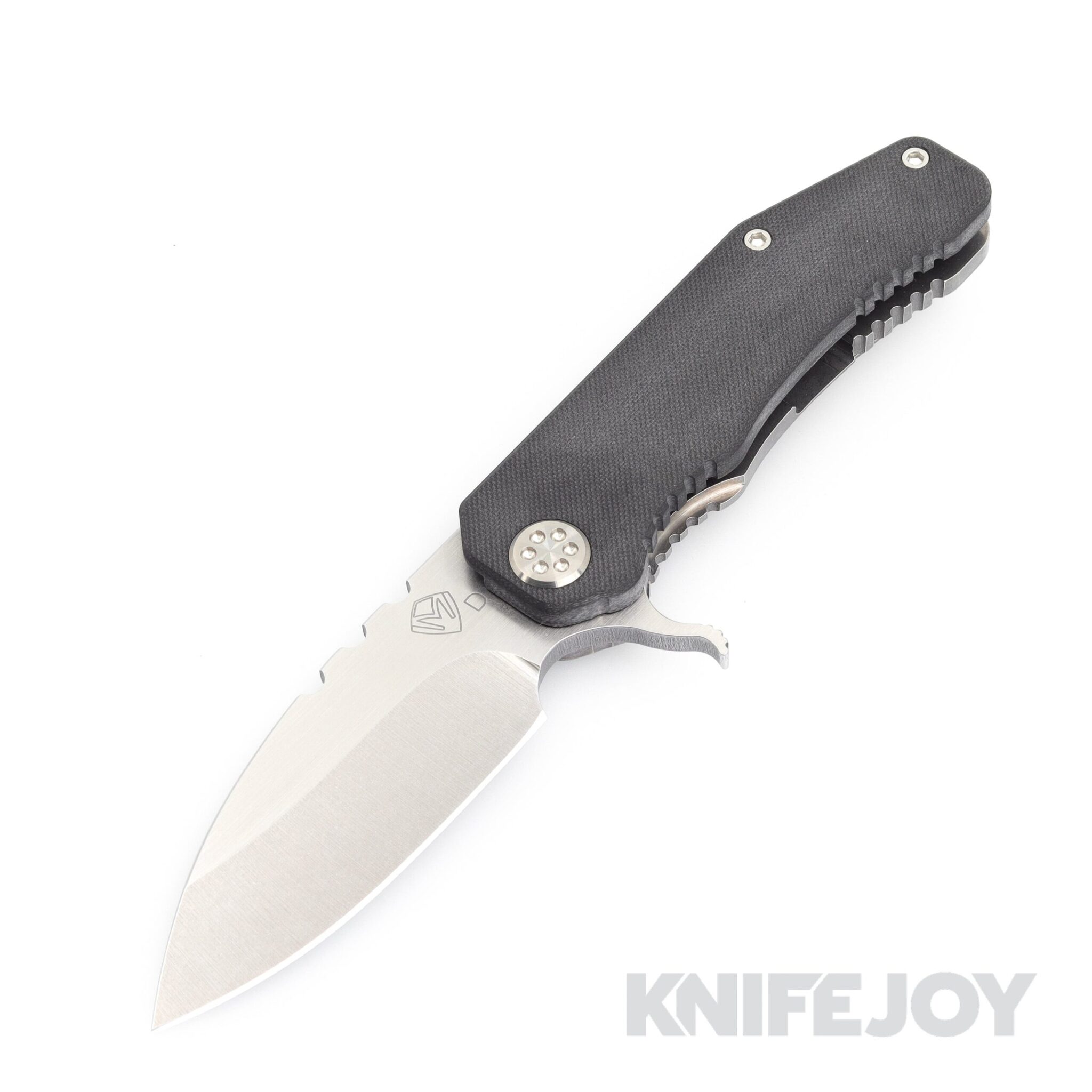 Medford Knives 187 Flipper D2 Tumbled Blade with Black G10 Handles/ Standard Hardware and Clip