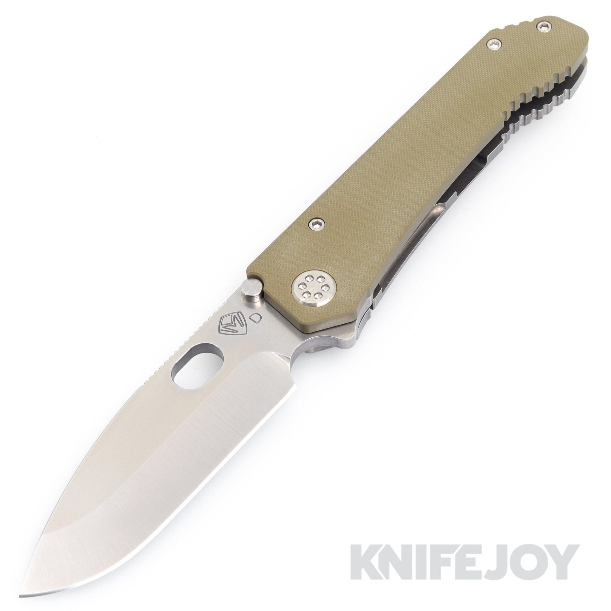 Medford Knives 187DP D2 Tumbled Blade with OD Green G10 Handles/ Standard Hardware and Clip