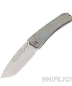 Medford Knives Slim Midi Marauder S45VN Tumbled Tanto Blade with BB/ Cement Bronze Dragon Skin Handles/ Flamed Hardware and Clip