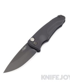 Medford Smooth Criminal Auto Knife S45VN PVD Blade with Black Handles/ PVD Hardware and Clip